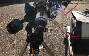 Spectrohéliographe sur lunette en lumière blanche